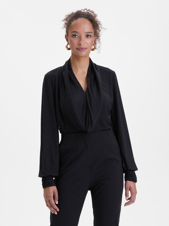 Orsay Черна дамска блуза с камъчета ORSAY