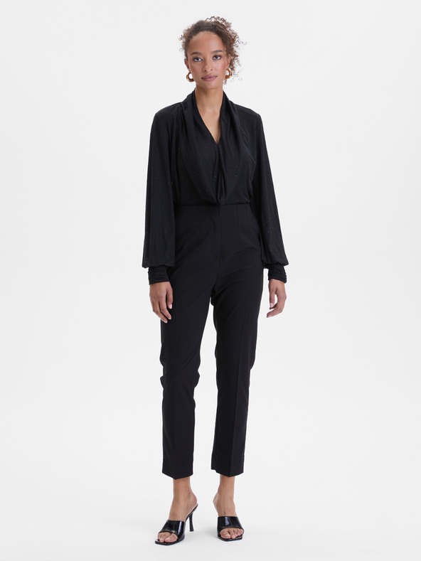 Orsay Черна дамска блуза с камъчета ORSAY