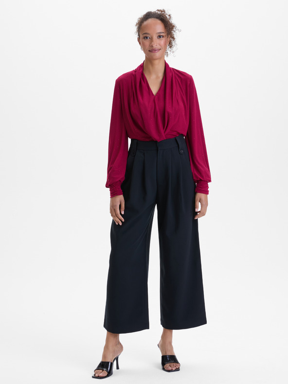 Orsay Бордо дамска блуза с камъчета ORSAY