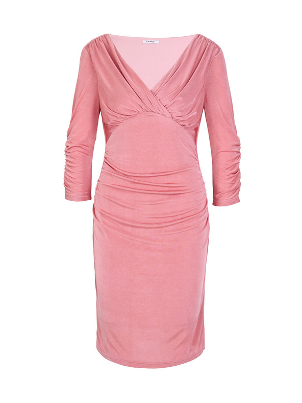 Orsay Светлорозова дамска рокля с дължина до коляното ORSAY