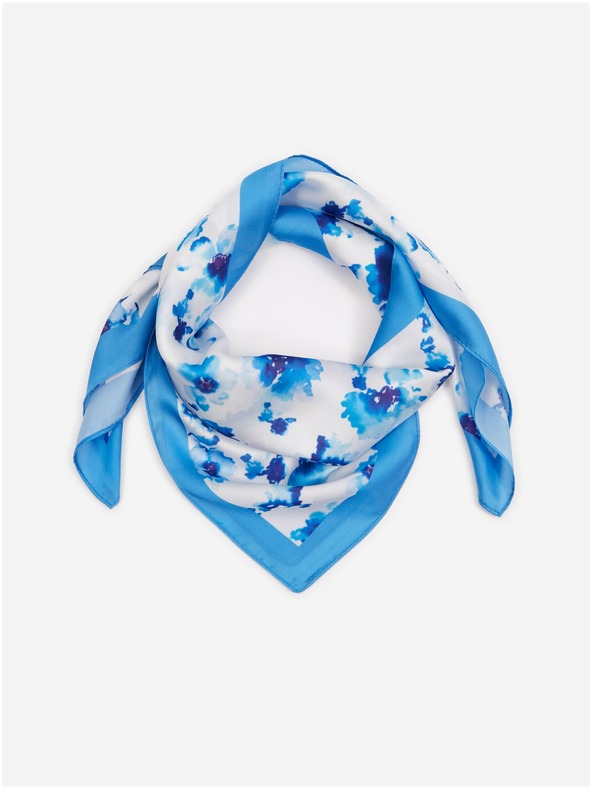 Orsay Сини и бели дамски цветен шал ORSAY