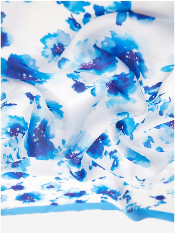 Orsay Сини и бели дамски цветен шал ORSAY