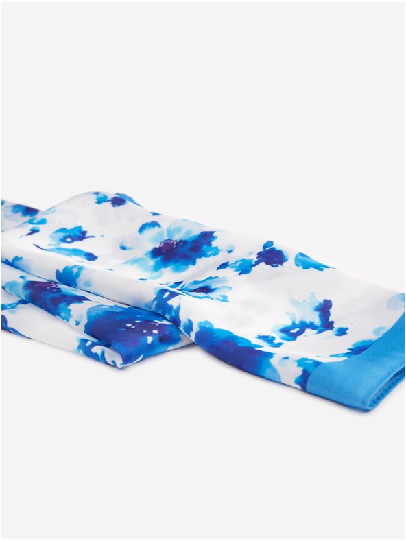 Orsay Сини и бели дамски цветен шал ORSAY