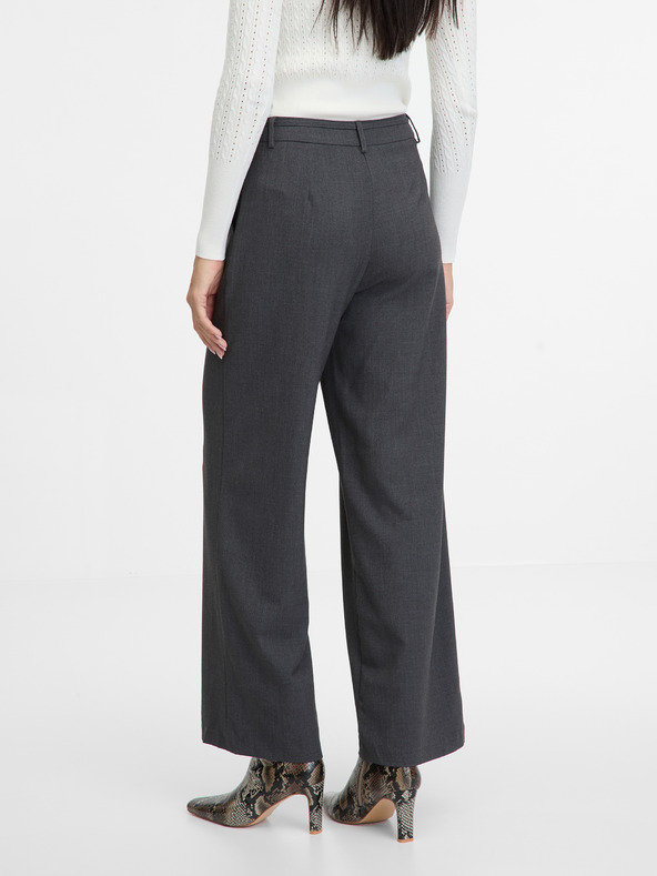 Orsay Сив дамски панталон с широки крачоли ORSAY