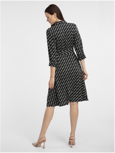 Orsay Черни дамски щампосани ризови рокли ORSAY