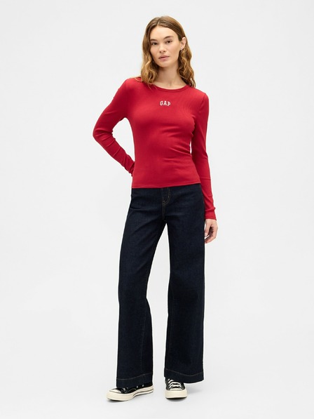 GAP Ребрести тениска с лого GAP