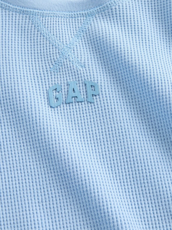 GAP Детска тениска с вафлена шарка GAP