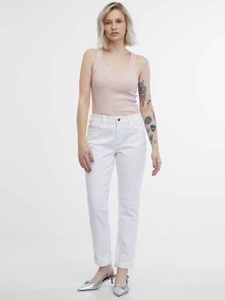 Orsay Бели дамски boyfriend дънки ORSAY