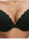 Marks & Spencer Дантелен сутиен с подплънки и подплатени чашки, размер 2,5 унж. A-E Marks & Spencer черен