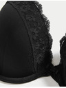 Marks & Spencer Дантелен сутиен с подплънки и подплатени чашки, размер 2,5 унж. A-E Marks & Spencer черен