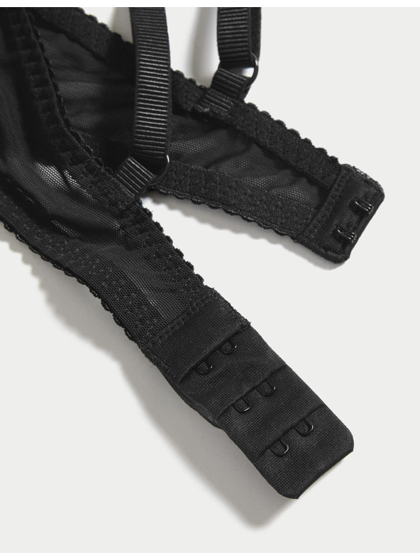 Marks & Spencer Дантелен сутиен с подплънки и подплатени чашки, размер 2,5 унж. A-E Marks & Spencer черен