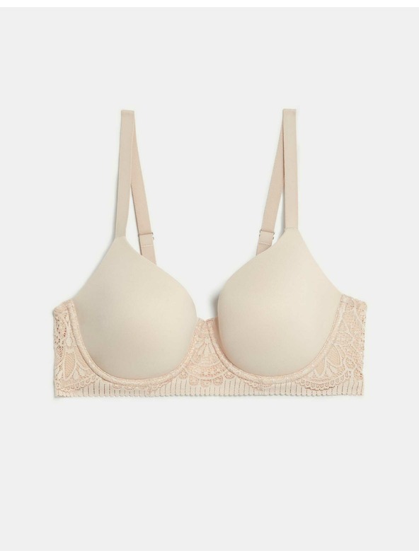 Marks & Spencer Сутиен Body Soft™ с гладка подплънка и пълни чашки, размер 4,5 унж. A-E Marks & Spencer бежов