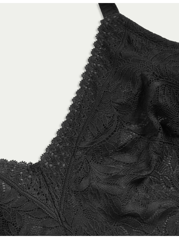 Marks & Spencer Черен дамски сутиен с дантела Marks & Spencer Flexifit™