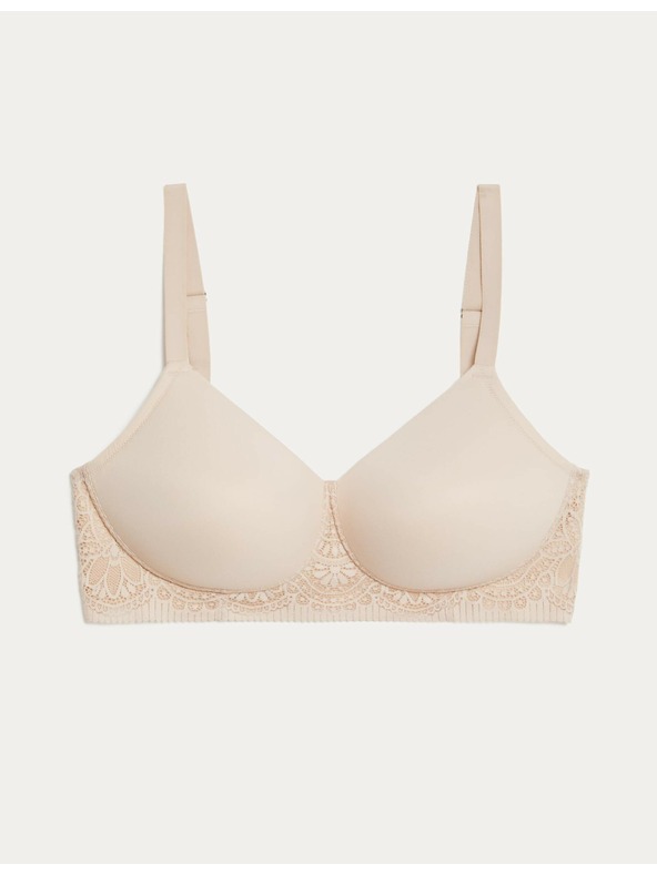 Marks & Spencer Сутиен Smooth Body Soft™ с подплънки и пълни чашки, размер. F-H Marks & Spencer Бежов