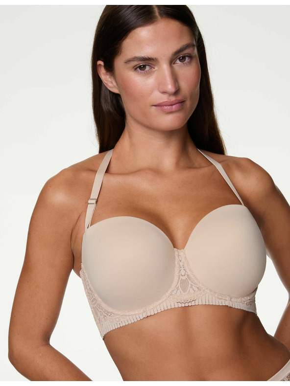 Marks & Spencer Бежов дамски сутиен с презрамки Marks & Spencer Body Soft™