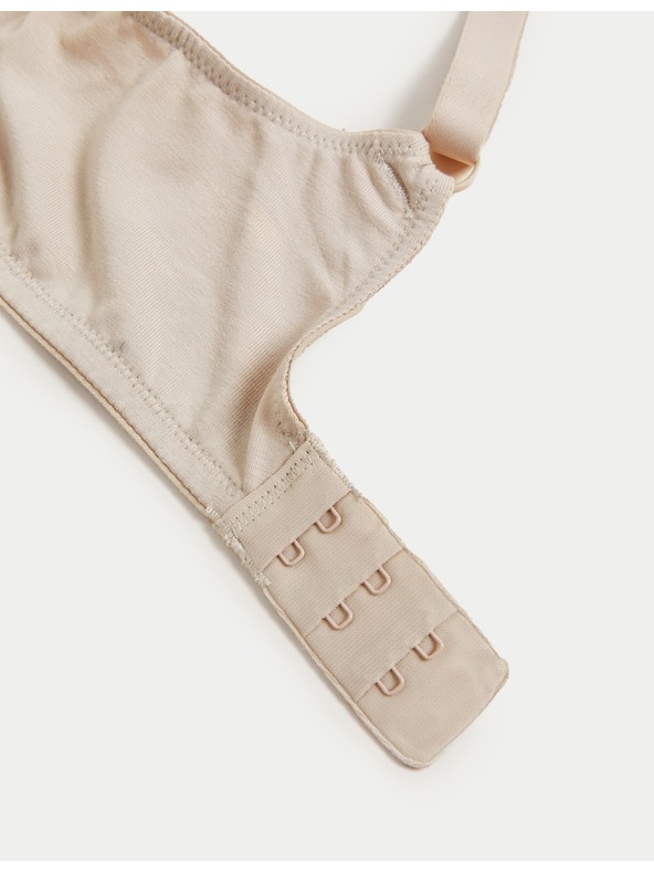 Marks & Spencer Комплект от три дамски сутиена с подплънки в бежово, черно и бяло Marks & Spencer