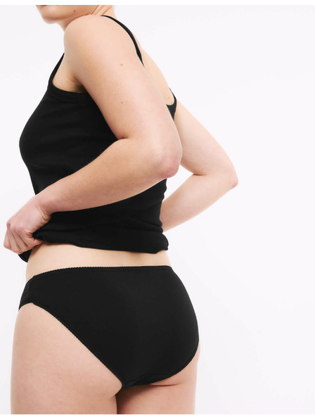 Marks & Spencer Черни памучни бикини с Lycra® на Marks & Spencer, 5 пакета