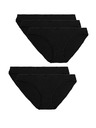Marks & Spencer Черни памучни бикини с Lycra® на Marks & Spencer, 5 пакета