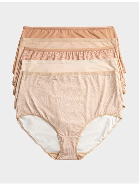 Marks & Spencer Бикини с талия от микрофибър, без видим подгъв, 5 броя в опаковка Marks & Spencer