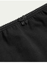 Marks & Spencer Памучни миди слипове с Lycra®, 5 пакета Marks & Spencer черно
