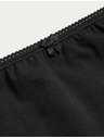 Marks & Spencer Памучни миди слипове с Lycra®, 5 пакета Marks & Spencer черно