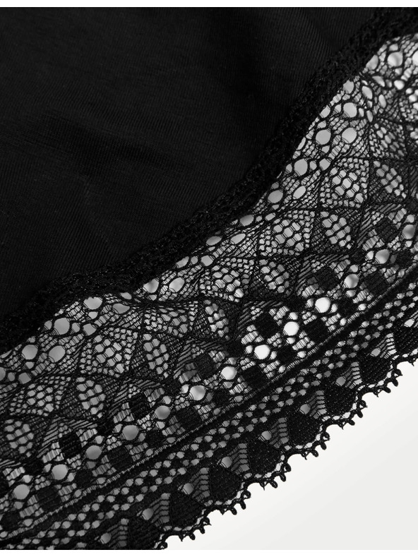 Marks & Spencer Черно дамско стягащо боди с дантела Marks & Spencer Secret Support™