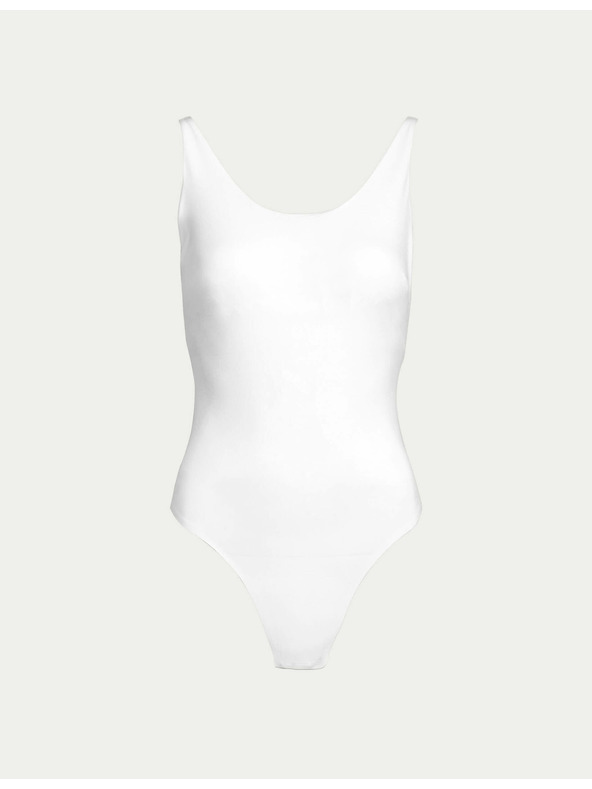 Marks & Spencer Бяло дамско боди Marks & Spencer Secret Support™ с дантела за пристягане