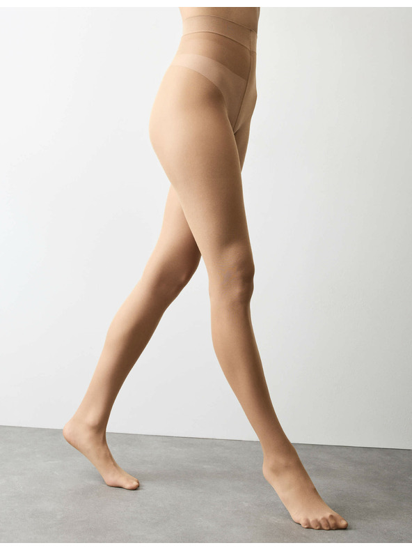 Marks & Spencer Бежов дамски чорапогащник 15 DEN, устойчив на нацепване, 3 чифта в опаковка Marks & Spencer