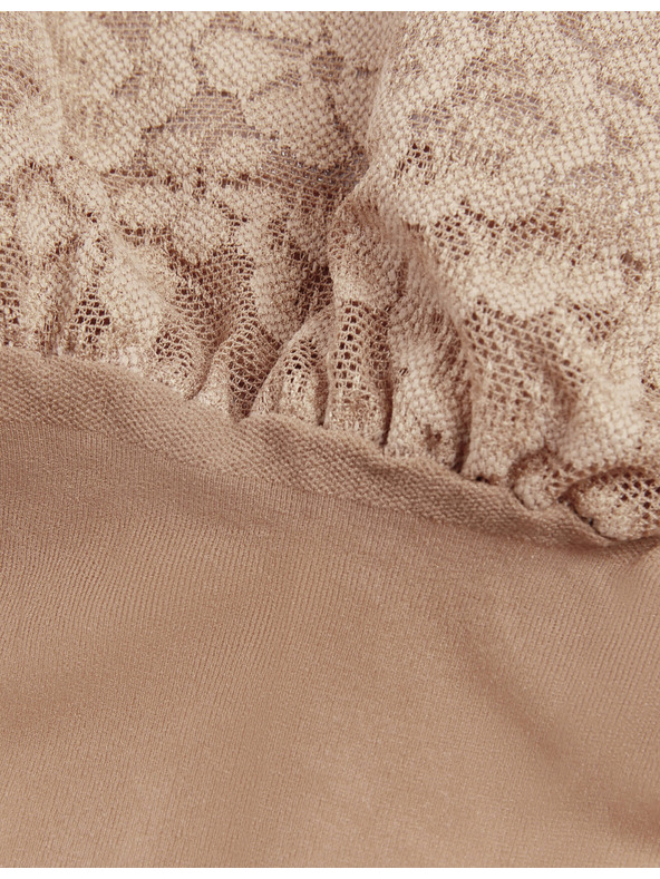 Marks & Spencer Комплект от два чифта матови самоподдържащи се дамски чорапогащи Marks & Spencer в телесен цвят 10 DEN