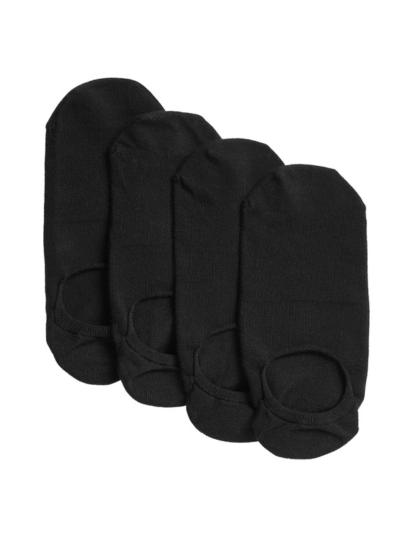 Marks & Spencer Комплект от четири чифта черни дамски чорапи Marks & Spencer Trainer liner low socks