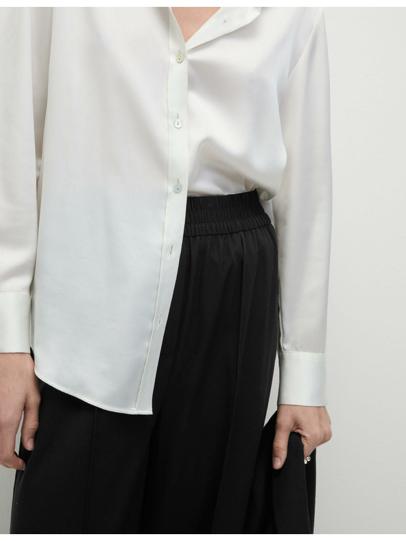 Marks & Spencer Черни дамски панталони с широки крачоли Marks & Spencer