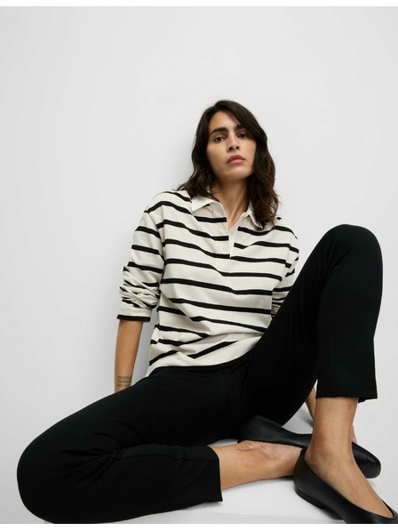 Marks & Spencer Черни дамски панталони с дължина до глезена от трикотажен плат на Marks & Spencer