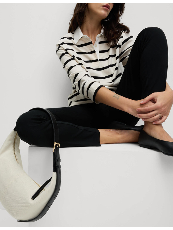 Marks & Spencer Черни дамски панталони с дължина до глезена от трикотажен плат на Marks & Spencer