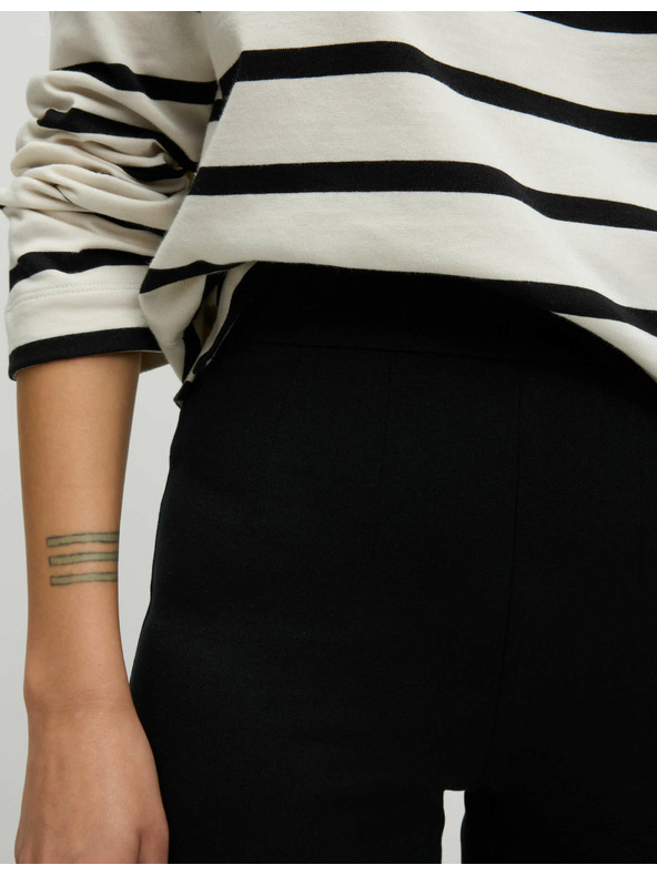 Marks & Spencer Черни дамски панталони с дължина до глезена от трикотажен плат на Marks & Spencer