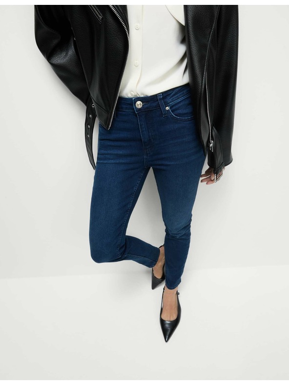 Marks & Spencer Сини дамски дънки с прилепнала кройка Marks & Spencer