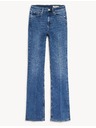 Marks & Spencer Сини дамски дънки с изрязани крачоли Marks & Spencer