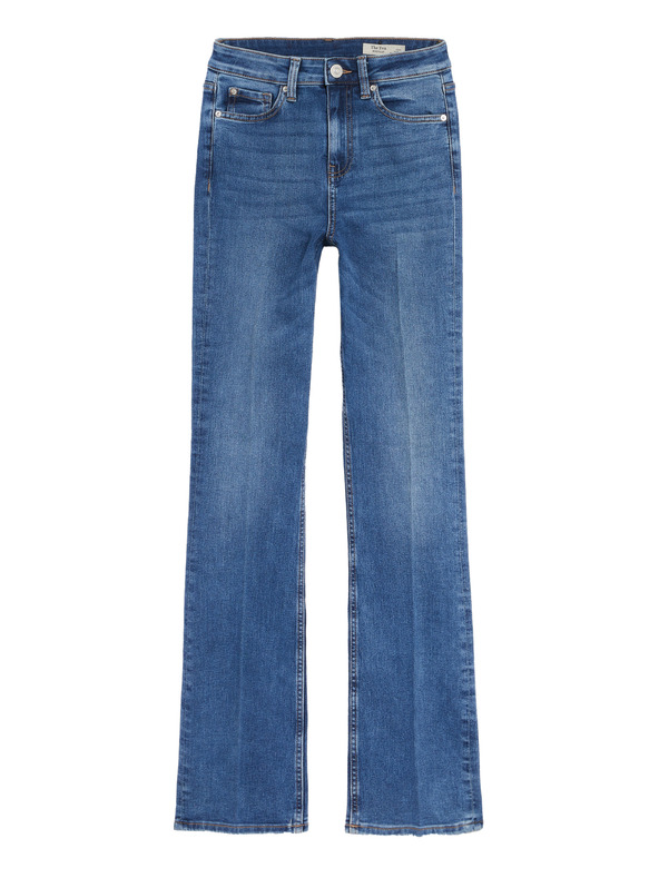 Marks & Spencer Сини дамски дънки с изрязани крачоли Marks & Spencer