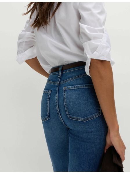 Marks & Spencer Дамски сини разкроени дънки Marks & Spencer