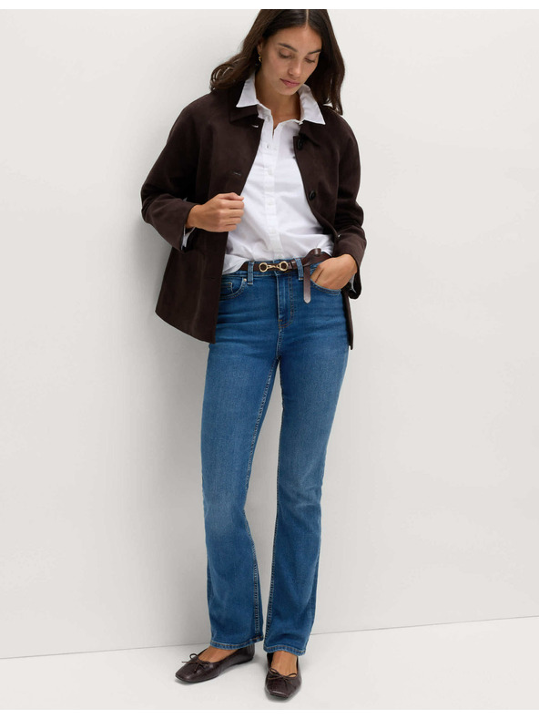 Marks & Spencer Дамски сини разкроени дънки Marks & Spencer