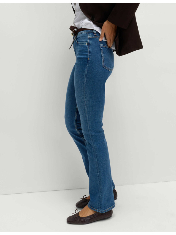 Marks & Spencer Дамски сини разкроени дънки Marks & Spencer