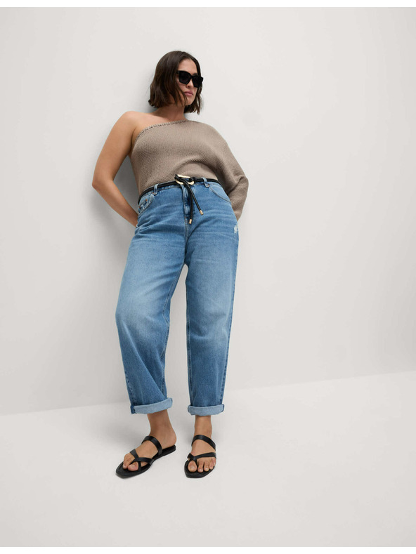 Marks & Spencer Сини дамски джинси тип "boyfriend" Marks & Spencer