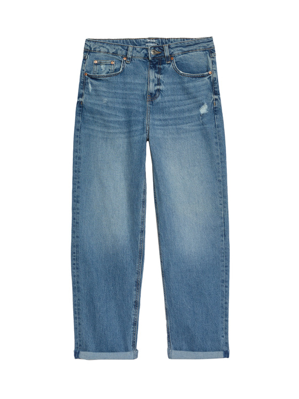 Marks & Spencer Сини дамски джинси тип "boyfriend" Marks & Spencer