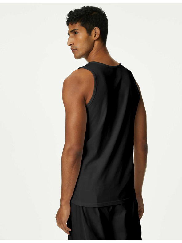 Marks & Spencer Комплект от три основни мъжки тениски в черно с технология Cool & Fresh™ Marks & Spencer