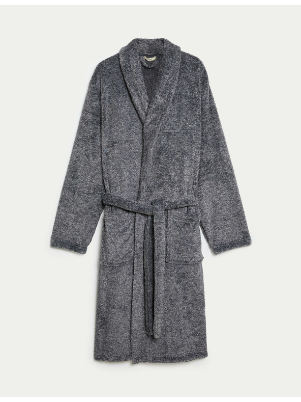 Marks & Spencer Мъжки халат Marks & Spencer Supersoft Grey
