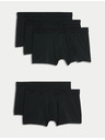 Marks & Spencer Комплект от пет мъжки боксерки в черно Marks & Spencer