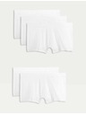 Marks & Spencer Комплект от пет мъжки боксерки в бяло Marks & Spencer