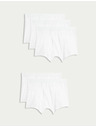 Marks & Spencer Къси памучни панталони от еластичен памук с технология Cool & Fresh™, 5 броя Marks & Spencer бяло