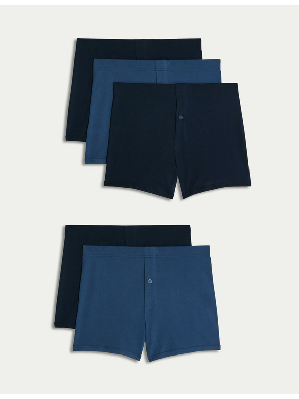 Marks & Spencer Памучни къси панталони Essential, 5 броя Marks & Spencer