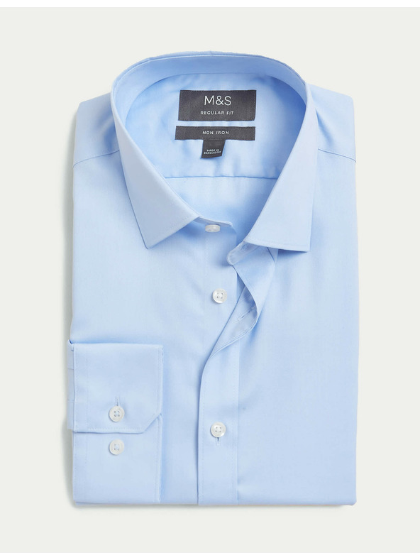 Marks & Spencer Светлосиня мъжка риза Marks & Spencer