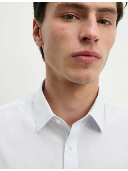 Marks & Spencer Риза с редовна кройка, лесна за гладене Marks & Spencer бяла